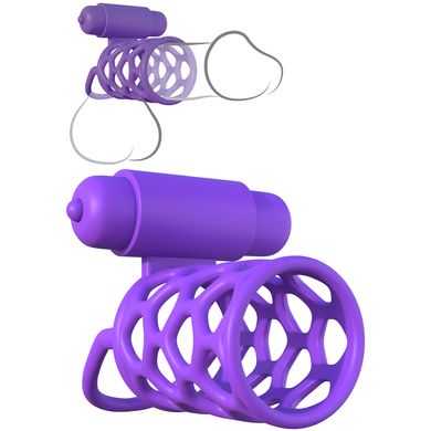 Fantasy C-Ringz - Vibrating Couples Cage purple