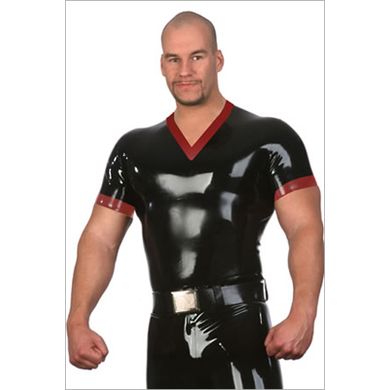 Latex T-Shirt mit V-Ausschnitt