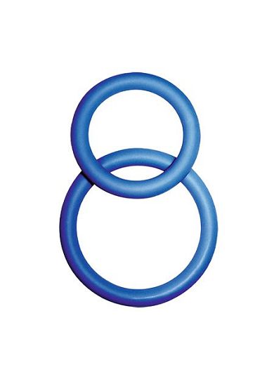 POTENZduo S: Penisringe-Set, blau