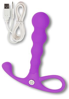 Embrace Beaded Probe - Prostate Massager - purple