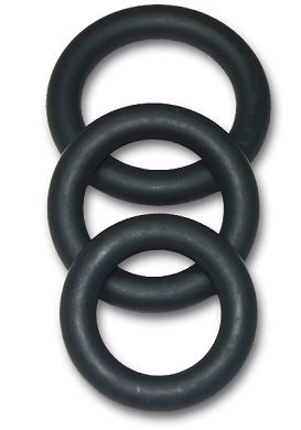 Optimale C-Ring Set Thick Cockring Set Thick Penisring Silikon black