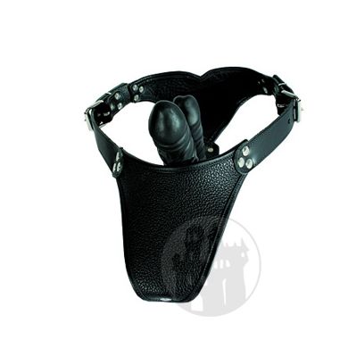 Lederslip mit zwei Innendildos
