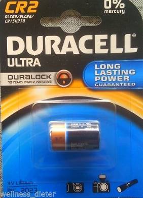 1 x Duracell CR2 CR 2 DLCR2 3V Fotobatterie Lithium 