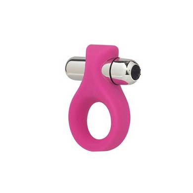 Penisring mit Kugelvibrator in Pink