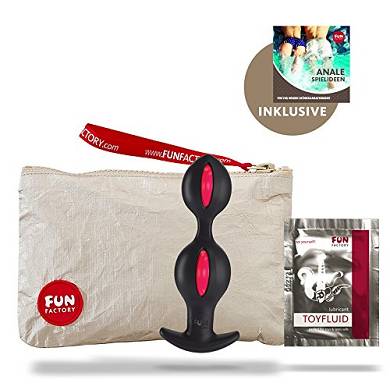 Fun Factory B BALLS violett/schwarz Analkugeln mit rotierenden Kugel im Inneren (Set inkl.