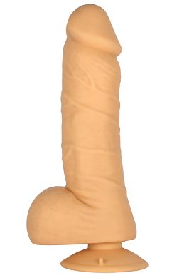 23 x 5,2 cm Maximilian Silikon Dildo mit Hoden flesh