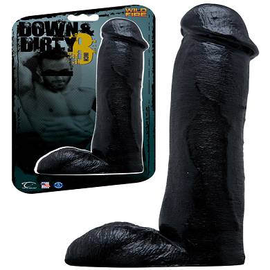 Wildfire Down and Dirty 8 inch Dong, Black