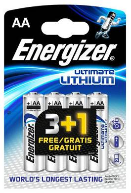 4x ENERGIZER ULTIMATE LITHIUM AA BATTERIEN MN1500 LR6 MIGNON - OVP - NEU