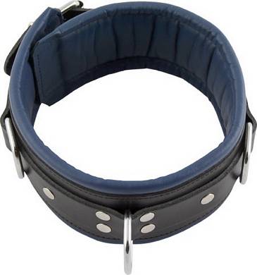 Sklaven Halsfessel blaue Polsterung