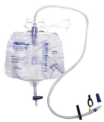 10x Urinbeutel geschlossenes System Urindrainagesystem Katheterbeutel Urinsystem
