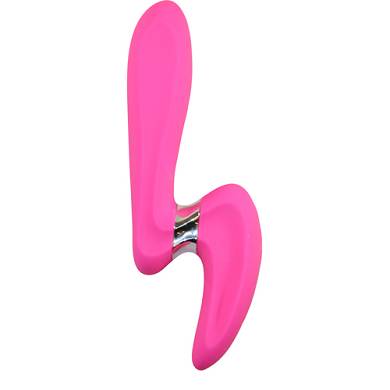 Duo-Vibrator aus Silikon Ducky in Pink
