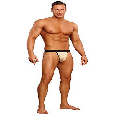 Male Power - Family Jewels Jock - Tanga in Ausbrenner Technik - gold / goldfarben - Gr&oum