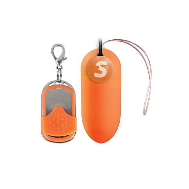 Auflegevibratorei aufladbar orange, 13,5 x 5 cm