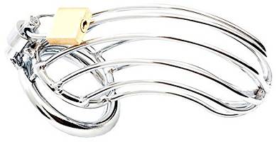 Roestvrij staal Male Chastity Device - Bird Cage - Stainless Steel. 1er Pack (1 x 1 St&uum