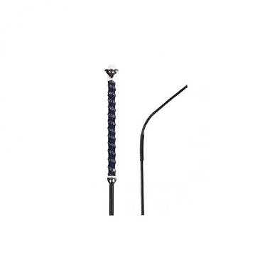 elegante Dressurgerte mit silbernem Griff 100 - 120cm