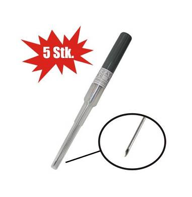 5 Stk Profi Piercingnadeln / Piercing-Kanülen 16G Katheter 1.6mm
