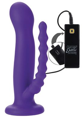 Umschnalldildo Love Rider - 10 Function Double Rider purple