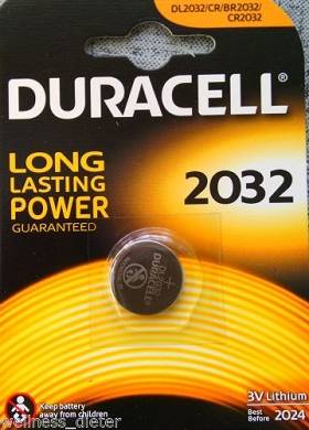 10 x CR2032 CR 2032 DL2032 Duracell Lithium Knopfzelle MHD 2023
