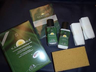 Lederpflege Set LCK Keralux   Ledermbel empfohlen von Rolf Benz Glattleder Neu