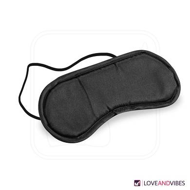 Schwarze Satin-Maske