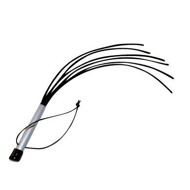 6er Gummi Peitsche 6 mm mit Metallgriff