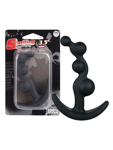 Smiling Butt-Plug: Analplug, schwarz