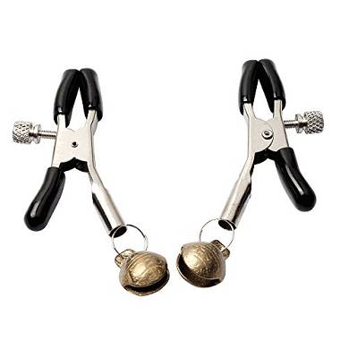 NewMagic Brustklammern Nippelklammern Bondage Metall Nippelklemmen mit Glöckchen