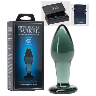 11,4 x 3,8 cm Glas Buttplug Fifty Shades of grey - Something Dark