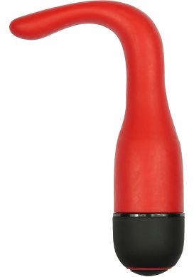 8 x 1,7 cm Butt Plus Silikon Prostate Plug rot/schwarz