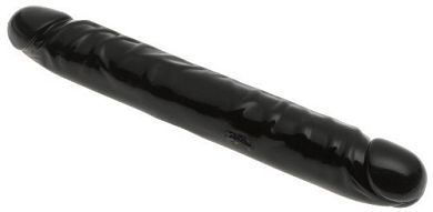 Doc Johnson - Built In America Jr. Veined Double Header - 12 inch - black