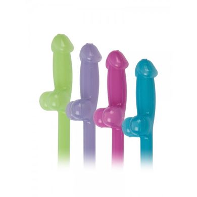 Penis-Trinkhalme: Glow in the Dark