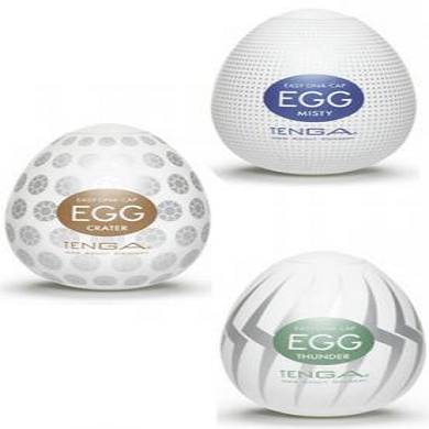 3er-Set Tenga Egg (Crater/ Thunder/ Misty)