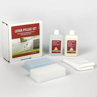 Leder Pflegeset - Leder- Reiniger - Lederpflege - Sessel - Auto - Couch - Balsam