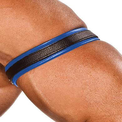 Colt Leather Bicep Strap - Blue