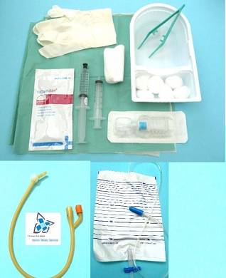Großes Katheterset Blasenkatheterset + Urinkatheter 30CH + Urinbeutel 2000ml