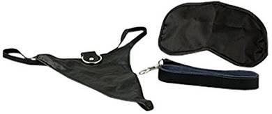 Pipedream - Fetish Fantasy - Leather Panties and Leash Set. 1er Pack