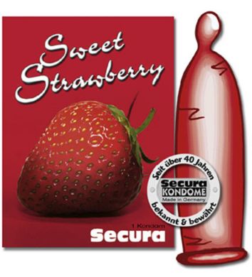 Secura Sweet Strawberry Kondom 1er