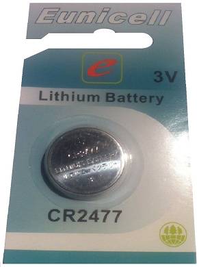 1 x CR2477 3V Lithium Batterie auf 1 Blistercard a 1 Stck Eunicell 