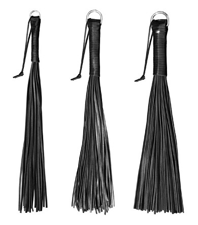 Leder Peitsche ROBUST schwarz