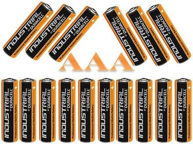 30x Batterien Duracell Industrial AAA 1,5 V LR03 MN2400 bis 2022