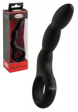 11 x 2 cm Malesation Silicone Black Finger