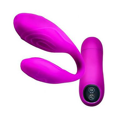 Pretty Love Paarvibrator aus Silikon mit 30 Vibrationsstufen und Remote Control in purple