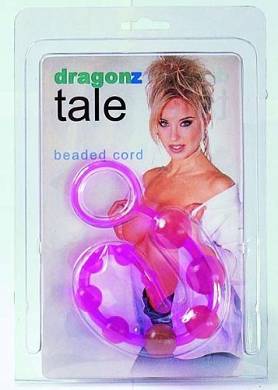 ST Rubber Dragonz Tale Flexible Analkette pink 30 cm