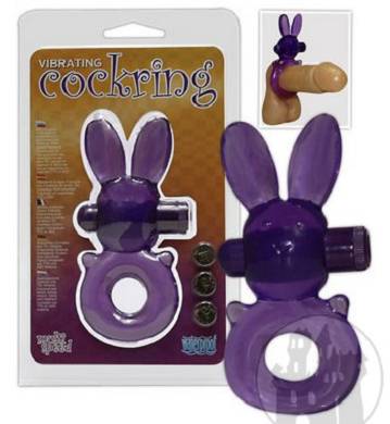 Vibr. Cockring rabbit purple