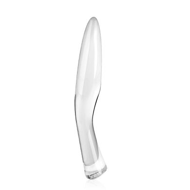 Geschwungener Glas Dildo, 18 cm