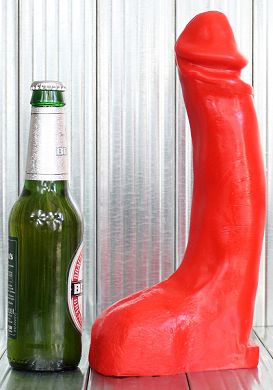 28 x 6 cm Dildo Terry red