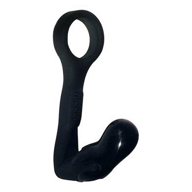 Penisring aus Silikon mit Buttplug