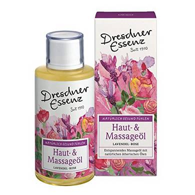 Dresdner Essenz Haut- und Massageöl "Lavendel/Rose" 50 ml. Hautöl. Hau
