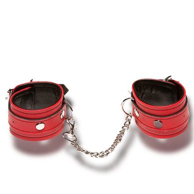 X-Play Handfesseln mit Karabiner Kette - rot