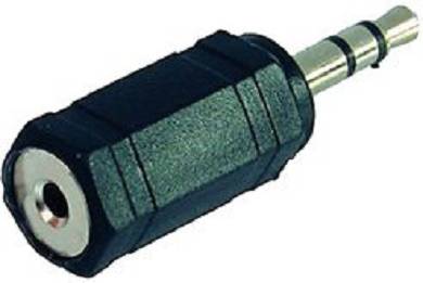 tens Cefar. Stereo Adaptor. 2.5 mm jack w - 3.5 mm jack m für Reizstromgeräte